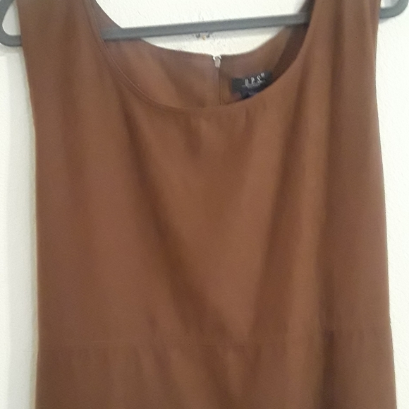 DRESS PLUS SIZE D.P.S. WOMAN PLUS DRESS JUMPER BROWN - Picture 10 of 11